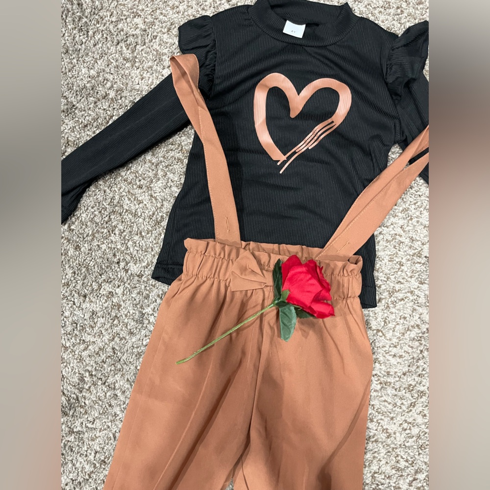 Stylish Tan Kids Jumpsuit